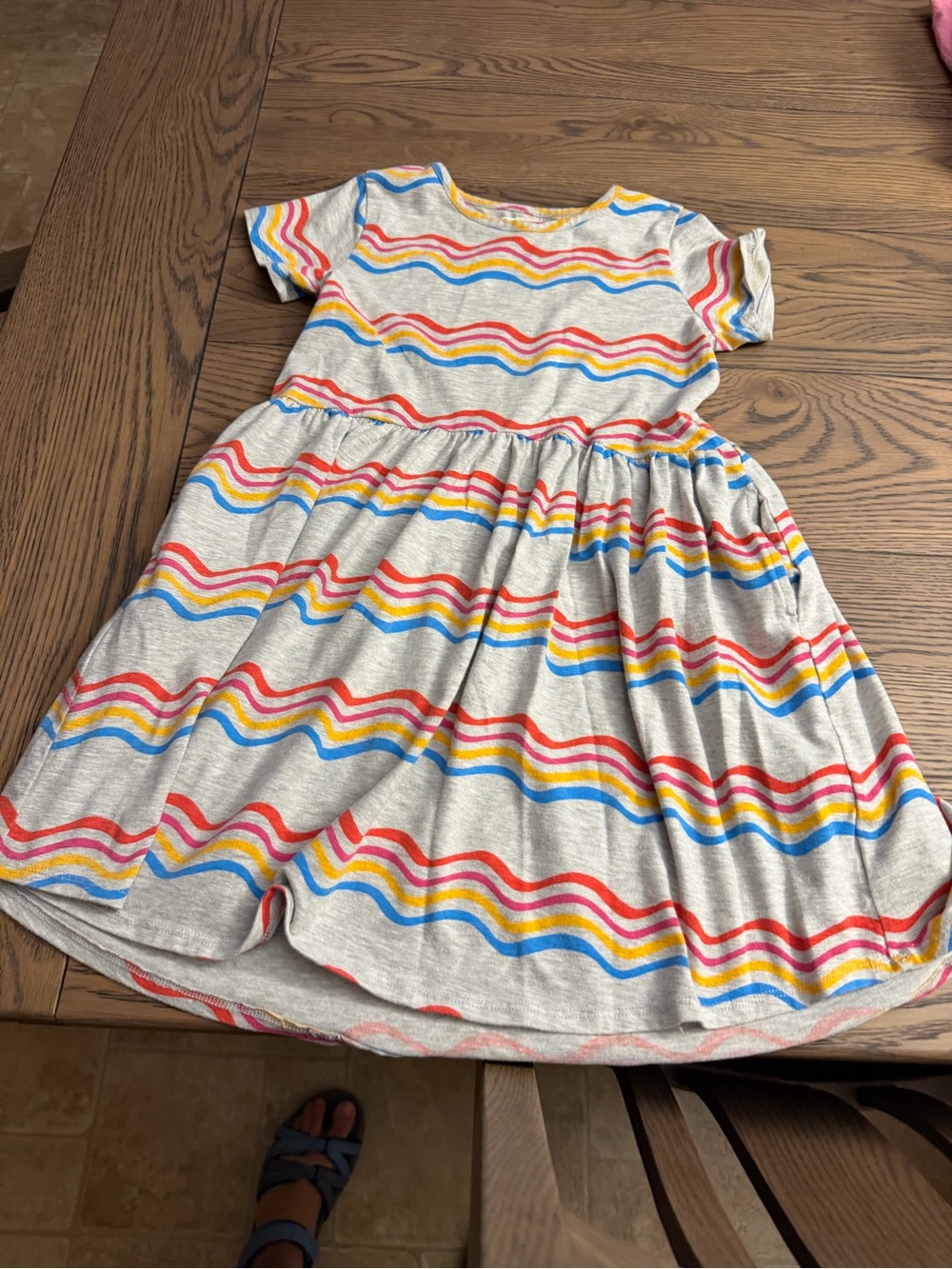 dress is a Tucker + Tate 100% cotton squiggle dress with pockets.